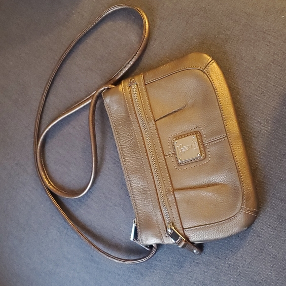 Tignanello Handbags - Fun gold crossbody bag